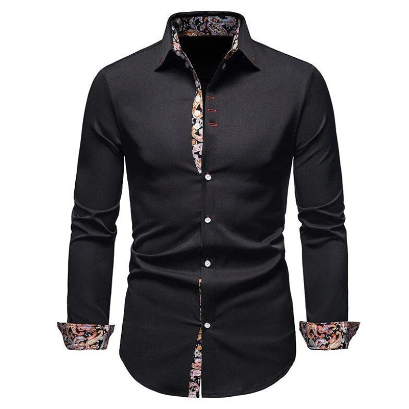 Herren stylisches Businesshemd | Langarm