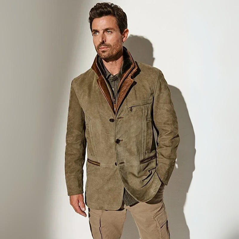 Herren zeitlose Vintage-Jacke | Warme