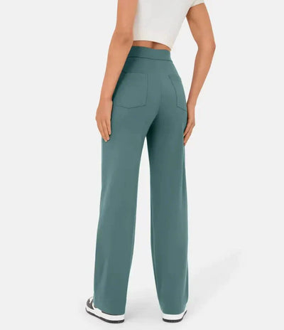 Palazzo Hose für Damen - Bequeme weite Hose mit Knopfleiste für Sommer