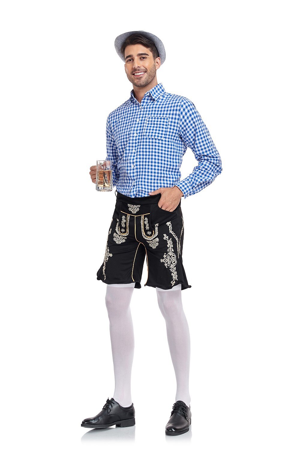 Oktoberfest Men's Lederhosen Set with Shirt