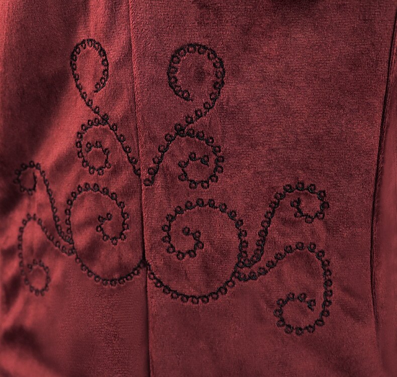 Men's Retro Vintage Steampunk Embroidered Tailcoat
