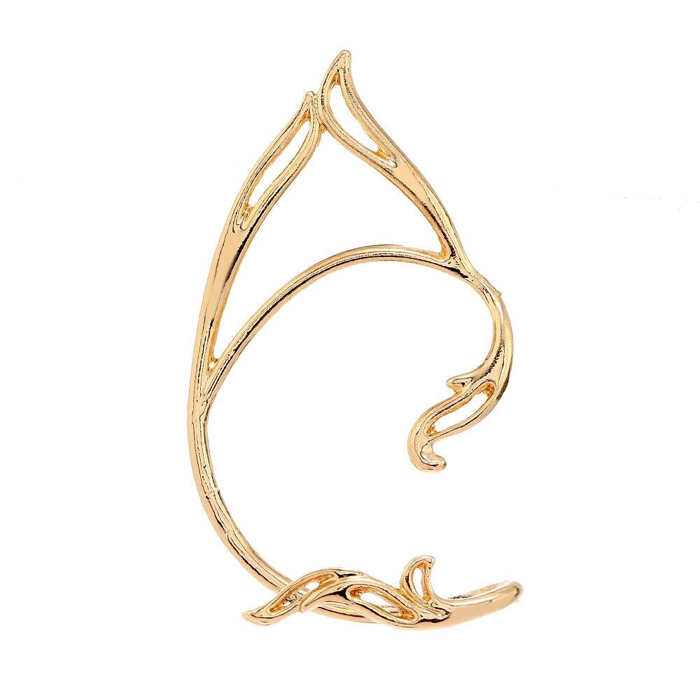 Gothic Elf Ear Cuffs For Women And Girls Cute Cat Ear Wrap Non-Pierced Fake Earrings