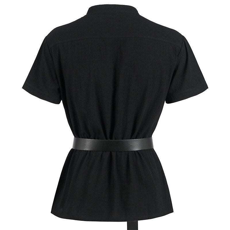 Pirate Style Lace-up Tunic