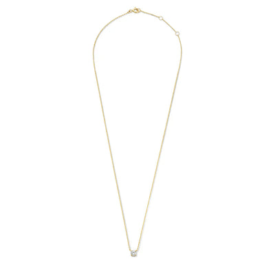 Cléa Gold Moissanite Stone Necklace