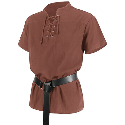Pirate Style Lace-up Tunic