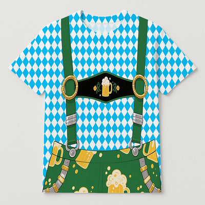 Men's Oktoberfest Lederhosen Graphic T-shirt