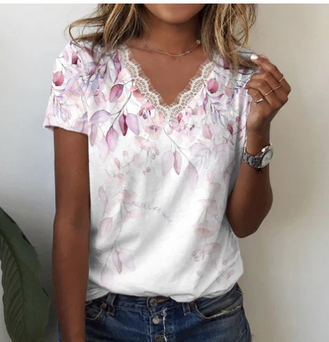 Lisolette | Modisches Damen Oberteil Mit V Ausschnitt