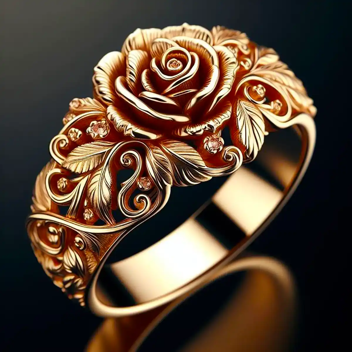 Rosalie – Florale Prunk-Ring