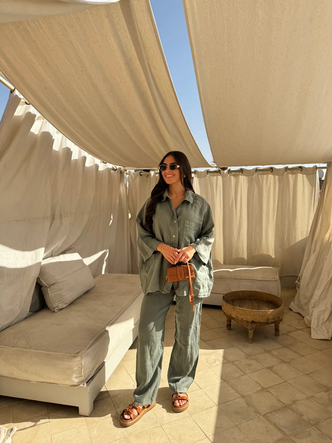 Heidi-Mode | Lässig Lockere Schicke Set - Bluse+Hose