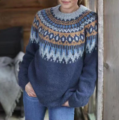 Heidi-Mode | Vintage Gestrickter Warmer Pullover