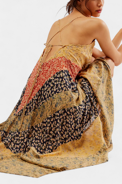 Francine Blumen-Maxi-Kleid