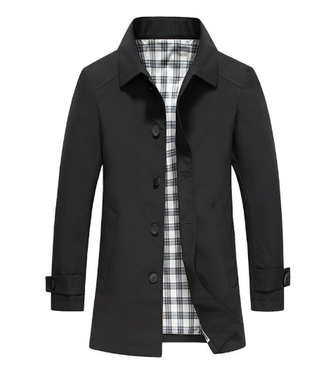 Trenchcoat für Herren | Wasserdichte lange Übergangsjacke