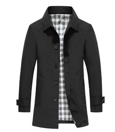 Trenchcoat für Herren | Wasserdichte lange Übergangsjacke
