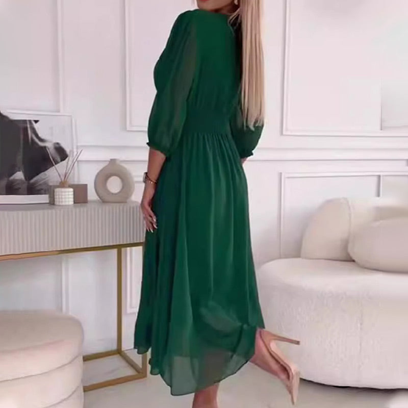 Amira Eleganz | Luftiges Chiffonkleid für warme Sommertage