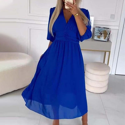 Amira Eleganz | Luftiges Chiffonkleid für warme Sommertage