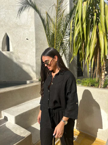 Heidi-Mode | Lässig Lockere Schicke Set - Bluse+Hose