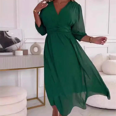Amira Eleganz | Luftiges Chiffonkleid für warme Sommertage