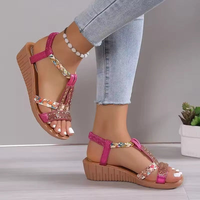 Böhmische Strassplattform Damen Sandalen für Frühling/Sommer 2025 - Tabita