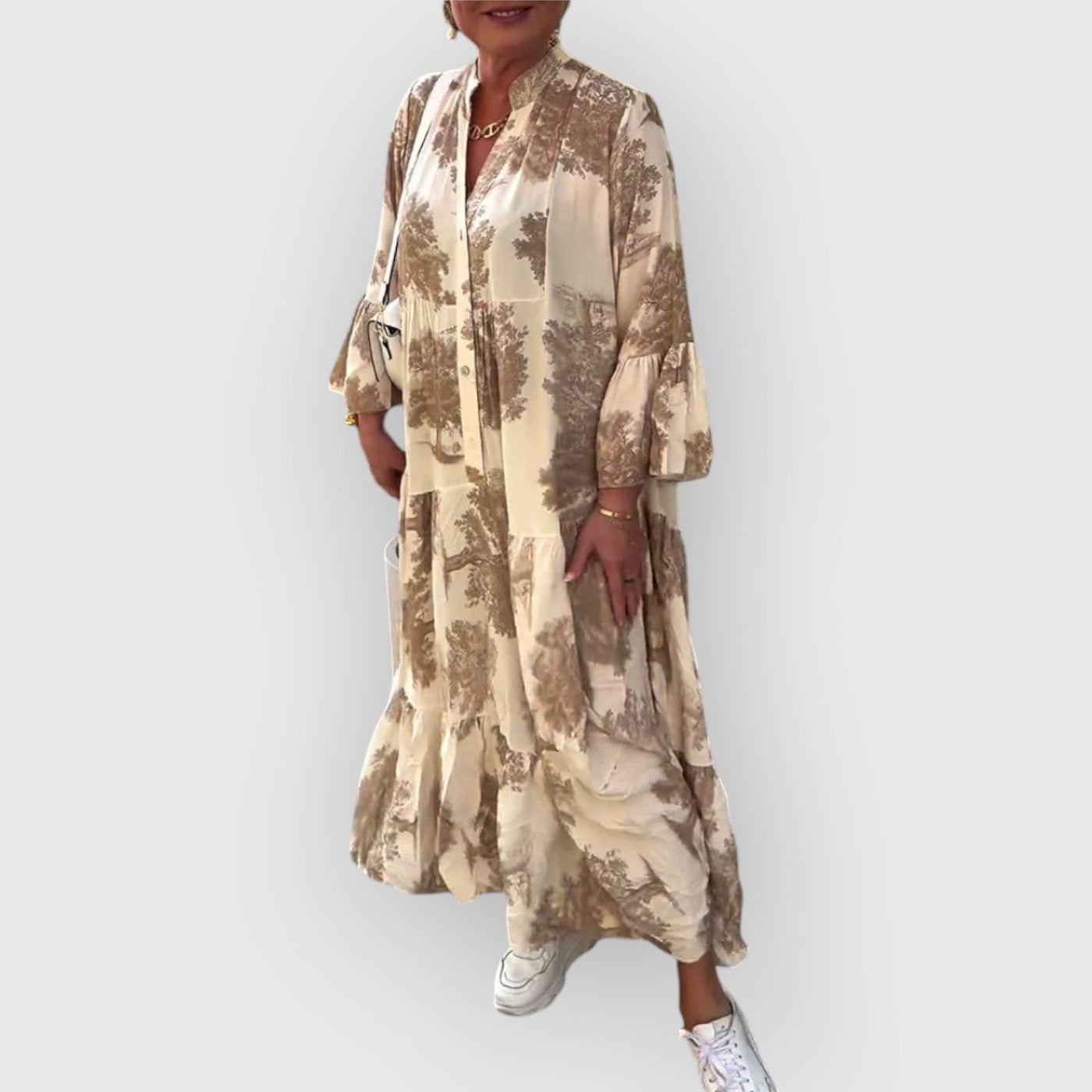 Linara – Fließendes Maxikleid