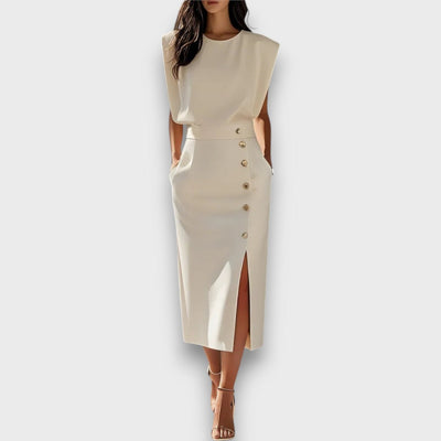 Corvaya – Bleistiftkleid mit Knopfleiste