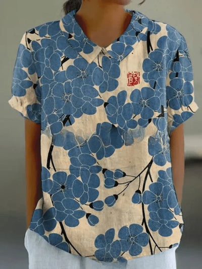 Inga - Bluse Mit Blumendruck