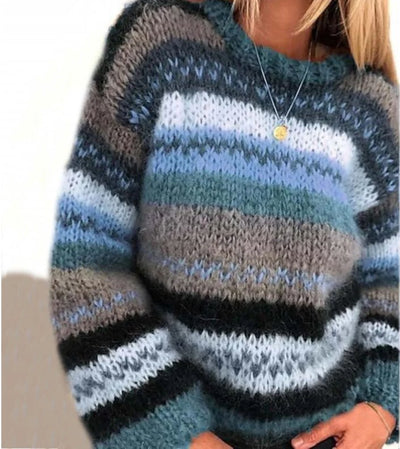 Priya – Bequemer Langarm Strickpullover