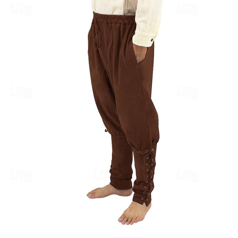 Renaissance Style Strap Design Pants