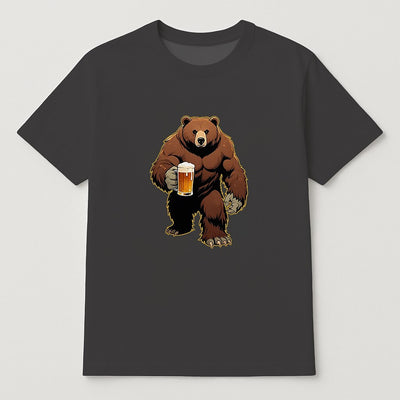 Men's Oktoberfest Bear Beer Graphic T-shirt