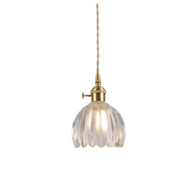 Hängeleuchte mit Blumenglas – Japanisches Design für gemütliche Räume