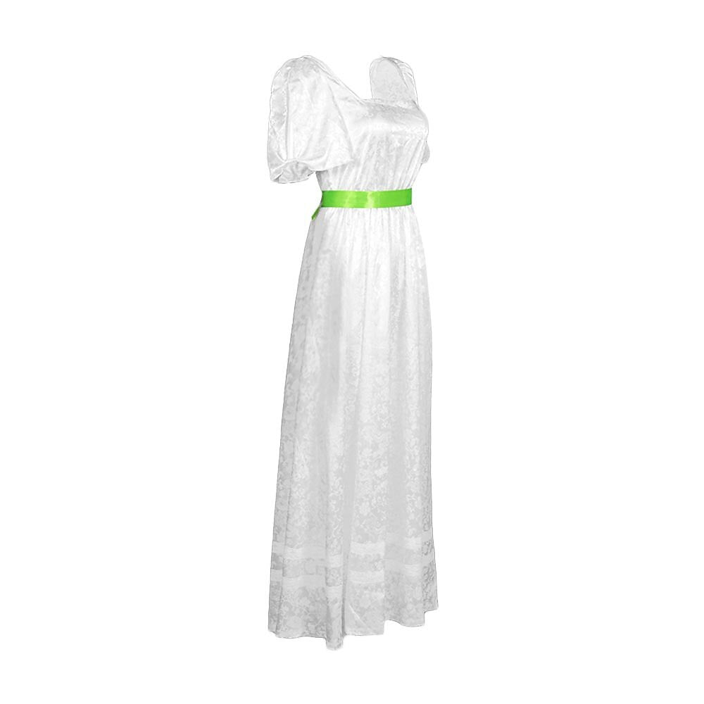 Classic Elegant Chemise Dress with Sash