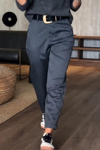 Julie | Gestreifte Anzughose für Büro und Alltag