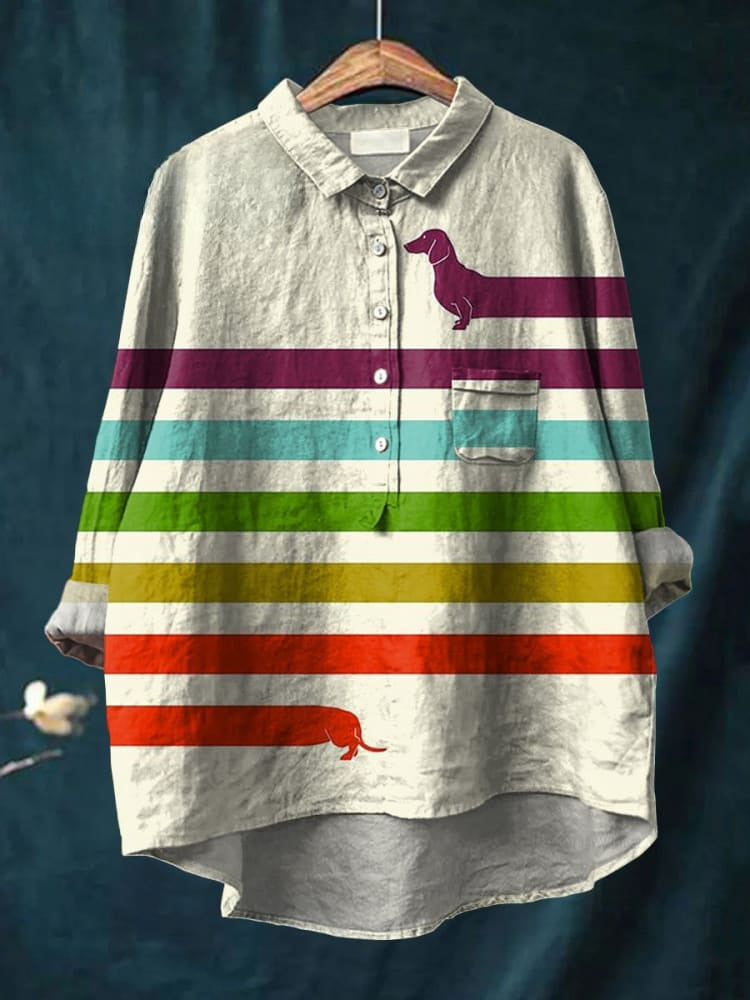 HundeFreude | Verspieltes Leinenhemd für entspannte Tage