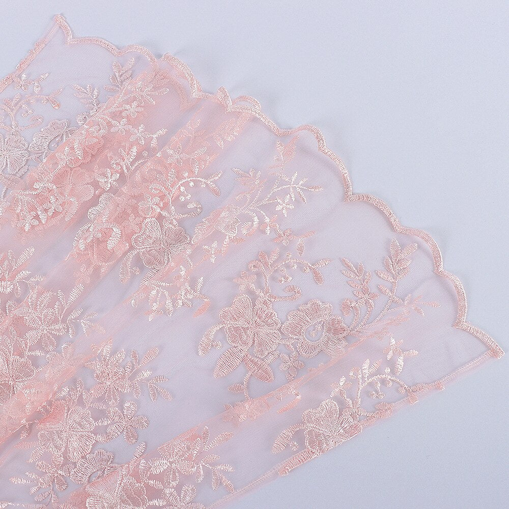 Oktoberfest Gray Dirndl Dress with Pink Lace Apron