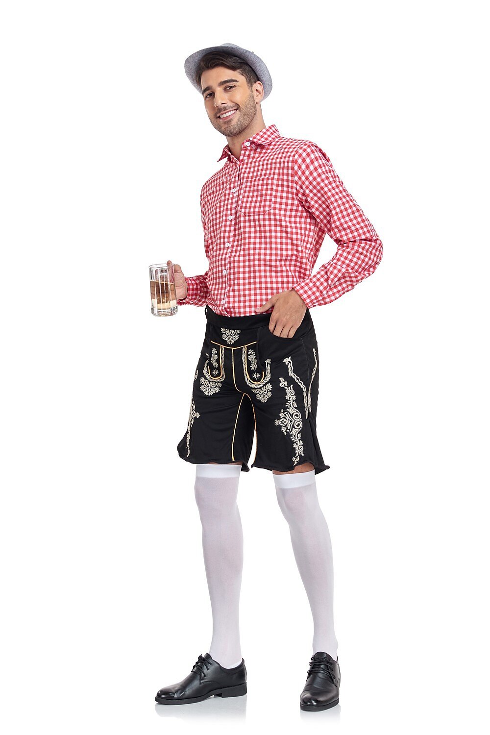 Oktoberfest Men's Lederhosen Set with Shirt