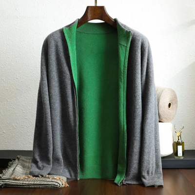 Klassische Herrenjacke mit Reißverschluss | Herbst