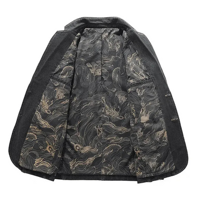 Klassische Jeansblazerjacke für Herren | Warme