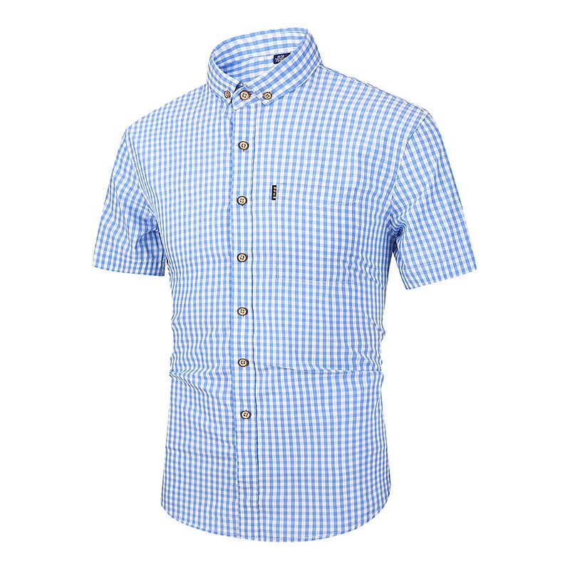 Men's Oktoberfest Gingham Short Sleeve Shirt