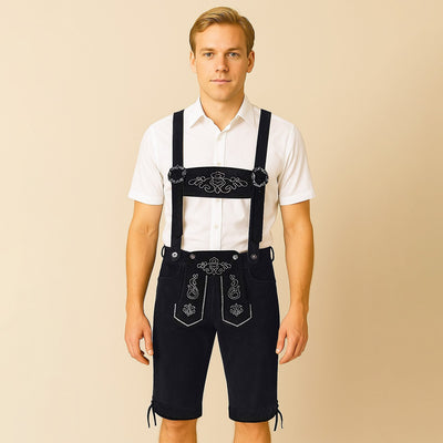 Men's Oktoberfest Embroidered Lederhosen Shorts