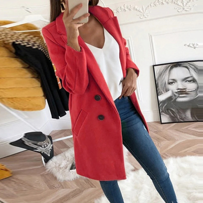 Lässiger Herbstmantel für Damen | Lang