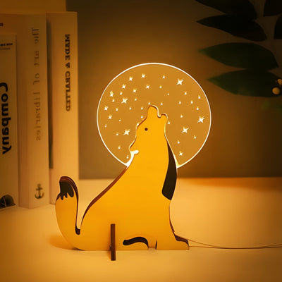 Kinderlampe aus Holz- Warmes, Weiches Licht für gemütliche Abende