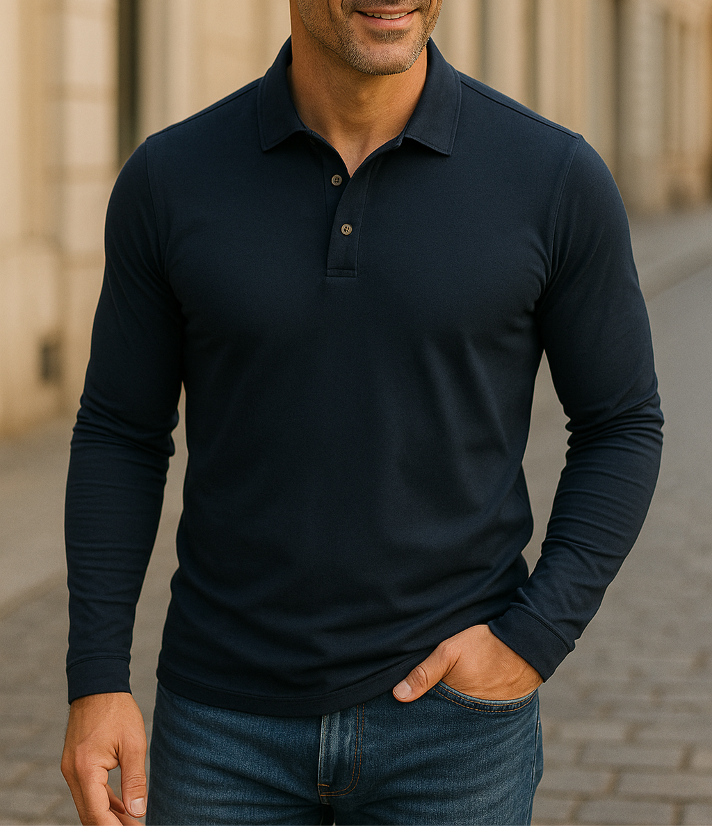 Poloshirt für Herren – Langarm-Poloshirt Für Sommer