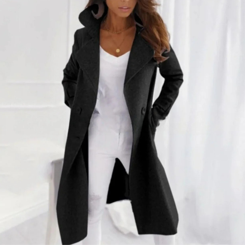 Langer Wintermantel für Damen | Warme