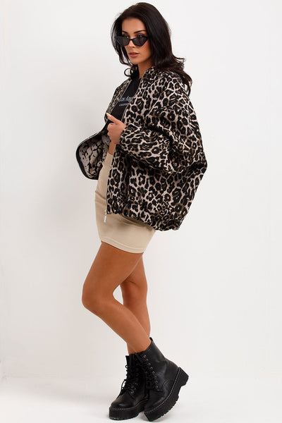 Heidi-Mode | Trendy Leopard Bomberjacke