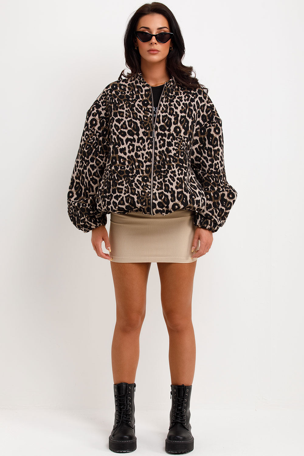 Heidi-Mode | Trendy Leopard Bomberjacke