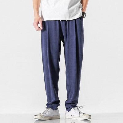 Viking Era Drawstring Design Linen Pants