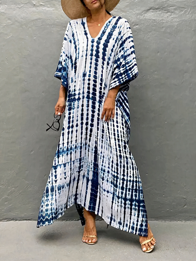 Luftiges Kaftan-Strandkleid für Damen | Maxi