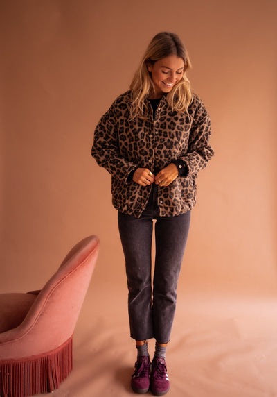 Luna | Stylische Jacke mit angesagtem Leopardenmuster