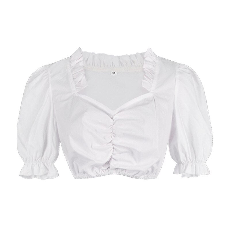 Oktoberfest Pink Dirndl Dress with Embroidered Apron and Blouse