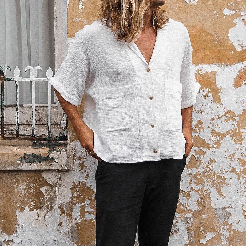 Classic Linen Cotton Blend Shirt