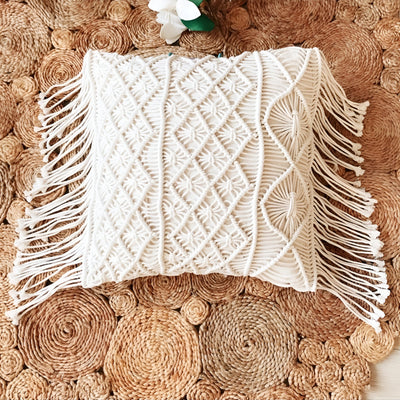 LushWeave Cover - Handgemachter böhmischer Kissenbezug